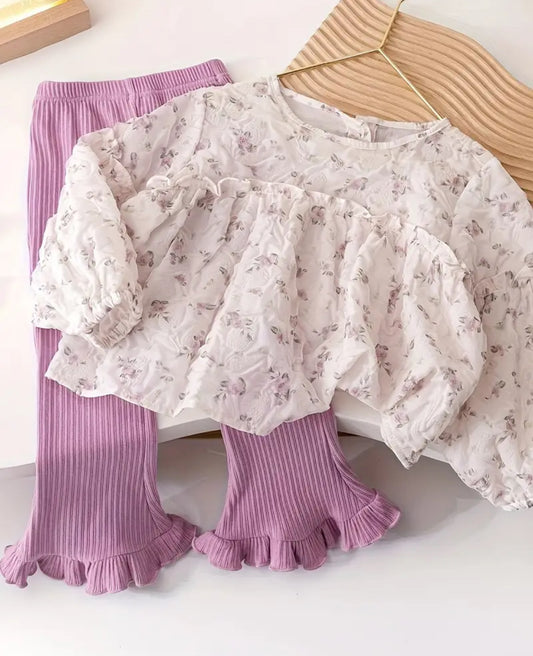 Conjunto lila primavera T3-4