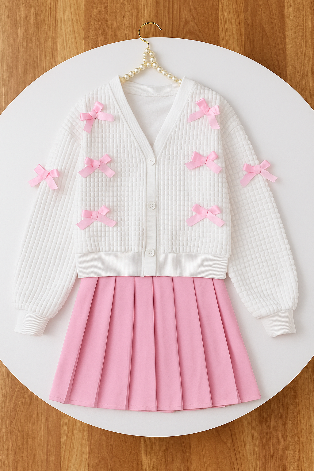 Set moños rosa T10