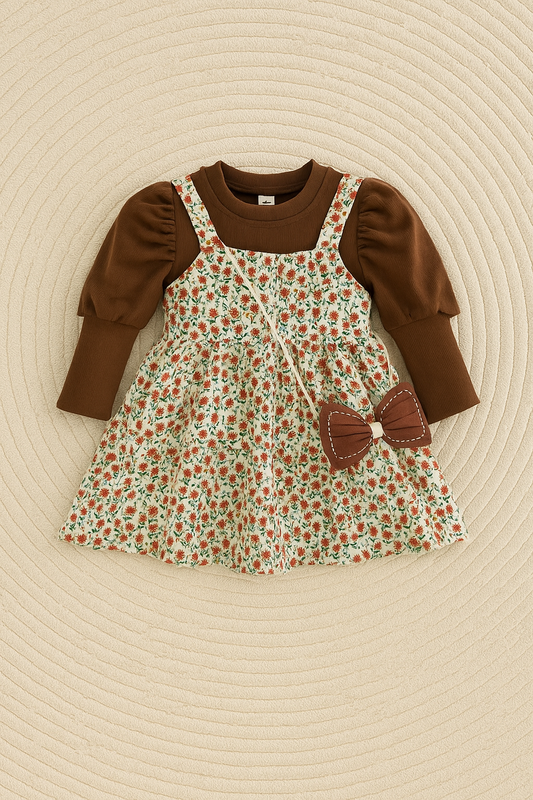 Vestido floral 3 piezas
