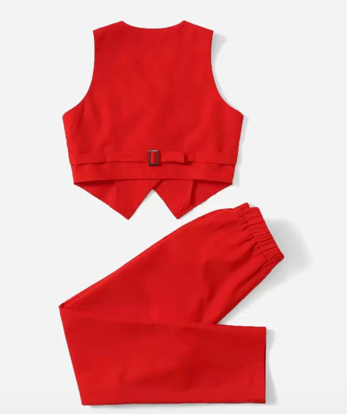 Set rojo elegante